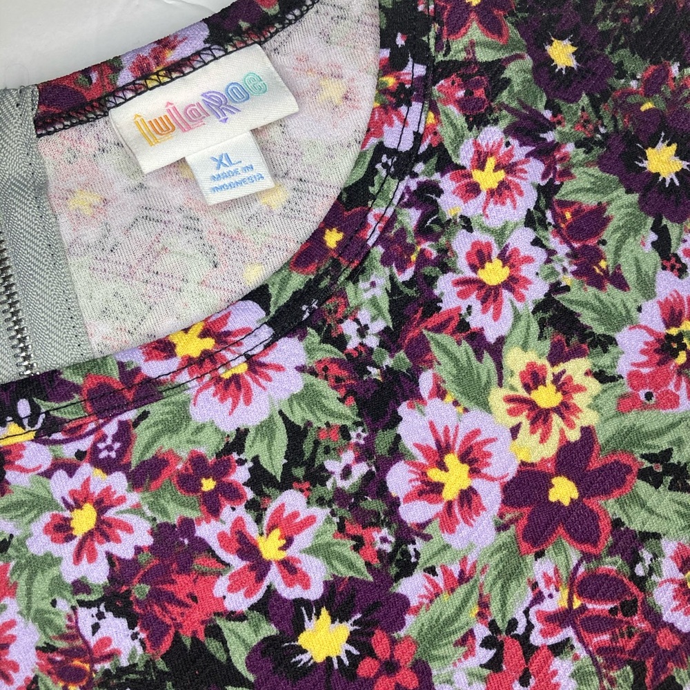 LulaRoe Amelia XL PANSIES